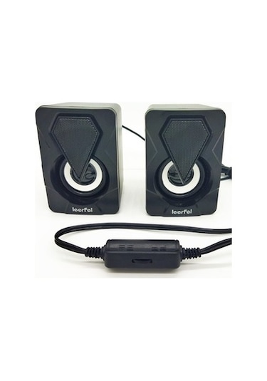 Leefei 1046 Bilgisayar Hoparlörü 1+1 Pc Hoparlörü USB Speaker