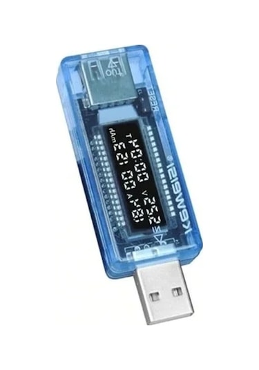 Usb Voltmetre Ampermetre Led Gösterge Gerilim Ölçer