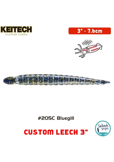 Keitech Custom Leech 7.6cm (3) #205C Bluegill Fiyatları ve Özellikleri