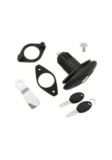 Willowhaven Siyah 1 Adet Karavan Kapı Kilidi T Tipi Pvc Mekanik Kombinasyon Kilit Seti