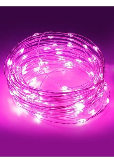 Peri Led 3 Metre Pilli Pembe Renk Dekoratif Aydınlatma Pembe