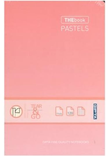 Gıpta Thebook Pastels İp Dikişli Sert Kapak 17x24 120 Yaprak Kareli Defter Pembe