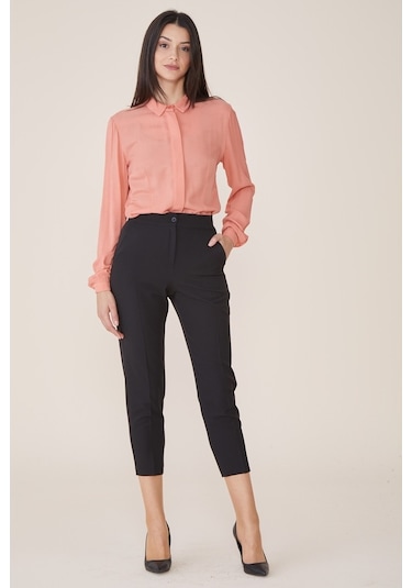 Soralline Kadın Siyah Pantalon 1695 Siyah