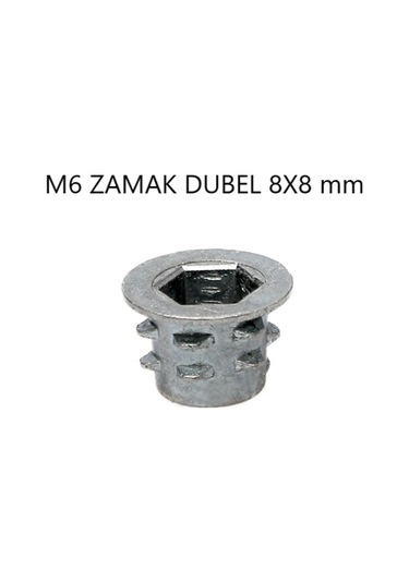 Metal Dübel Mobilya Bağlantı Zamak Vida Yuvası M8 10 X15 10 Adet