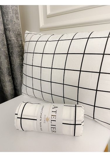 Çift Kişilik Ranforce Lastikli Çarşaf + 2 Adet Yastık Kılıfı