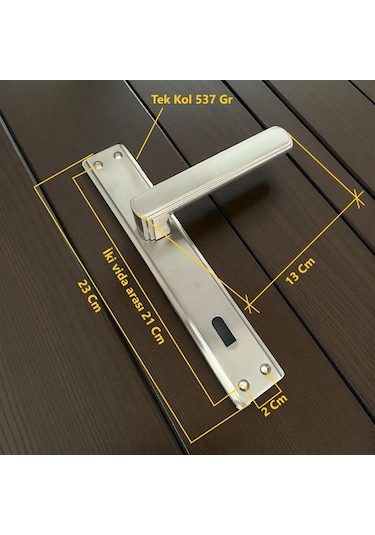 İbiza Mat Siyah Full Zamak Elegant Aynalı Oda Kapı Kolu 1 Takım