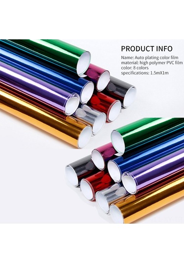 Shineyee Motor Ve Araçlar İçin Mor Ayna Desenli Pvc Kaplama Filmi - 152x20 Cm, Kırılma Ve Pas Koruma, Esnek Yapı, Kolay Uygulama