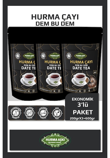 Hurma Aşkı Hurma Çayı Dem Bu Dem 3 x 200 G