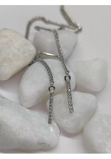 Sılver Whale Gümüş Küpe File Çekiçli Delikli 237436415 Diğer