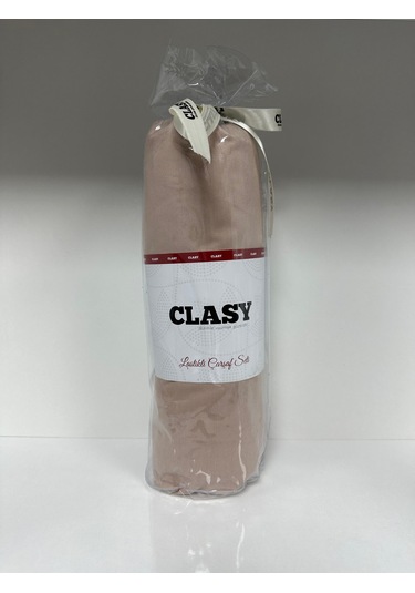 Clasy Ranforce Lastikli Çarşaf Seti Tek Kişilik Açık Düz Kahverengi Çok Renkli