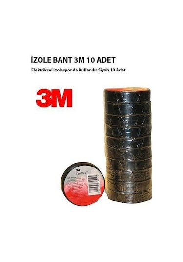 3M Temflex Elektrik Bantı İzole Bant Siyah