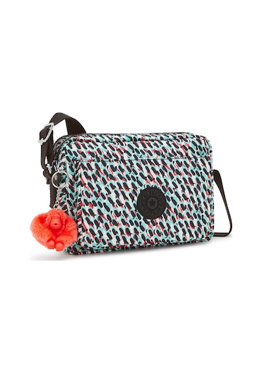 Kıplıng Abanu M Orta Boy Omuz Çantası Desenli Abstract Prınt Çok Renkli