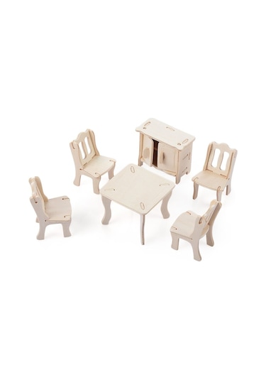 3d Ahşap Puzzle - Yemek   Odası