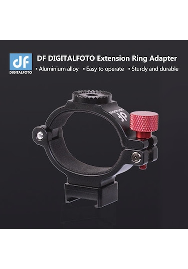 Lemestar Djı Osmo Mobile 2 İçin Df Dıgıtalfoto Osmo2ant Aluminyum Alaşımlı Genişletme Adaptörü - Siyah
