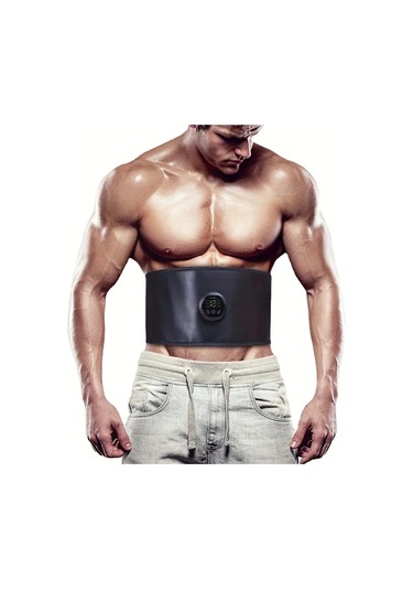 Fochsia Siyah Akıllı Masaj Kemeri Karın Kas Egzersiz Ekipmanı Ev Masaj Aleti Gri