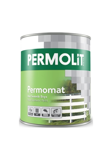 Permolit Mat Sentetik Yağlı Boya Siyah 2.5 Lt.