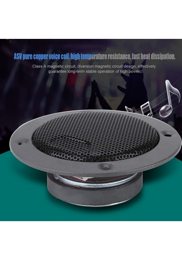 Vkemall 3 İnç A Sınıfı Manyetik Devreli Yüksek Güçlü Hoparlör, Isıl Dayanıklı Bakır Ses Bobini Ve Koruyucu Kapağı İle, 2k-20khz Frekans Aralığı