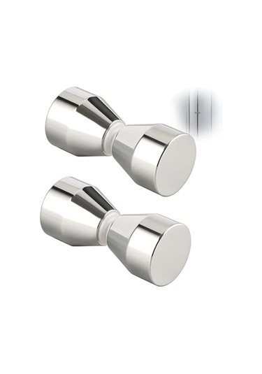 Adet Duş Kapısı Kolu, Duş Kapıları, Cam Kapılar, Balkon Kapıları Ve Yatak Odası Kapıları İçin Gümüş Alüminyum Alaşımlı Duş Kapısı Topuzu