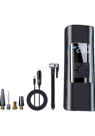 Reedark Akıllı Taşınabilir Hava Pompası - Araç, Bisiklet, Motosiklet Lastik Şişirme Ve Basınç Ölçer 112 Karakter