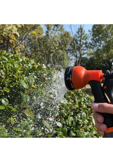 Wezone Yeşil 8 Fonksiyonlu Ayarı Değiştirilebilir Su Akışı Bahçe Sulama, Araba Yıkama Yüksek Basınçlı Su Lavası - Ev Ve Bahçe Kullanıma Uygun