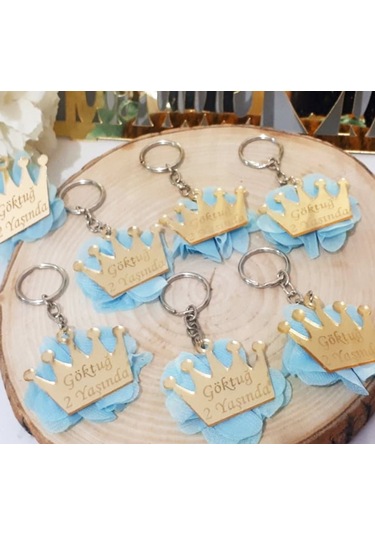 Taç Pleksi Anahtarlık Bebek Şekeri(30 Adet)