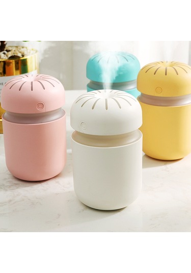 Kosona 300ml Sessiz Ofis Odası Nemlendirici - İki Modlu Sprey, Islaklık Sağlama, Led Gece Lambası Ve Kolay Dolum