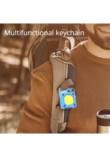 Sones Mini Anahtarlık Cob El Feneri Usb Şarj Edilebilir Manyetik Çalışma Işığı Açık Hava Kampı İçin Yeşil Çok Renkli