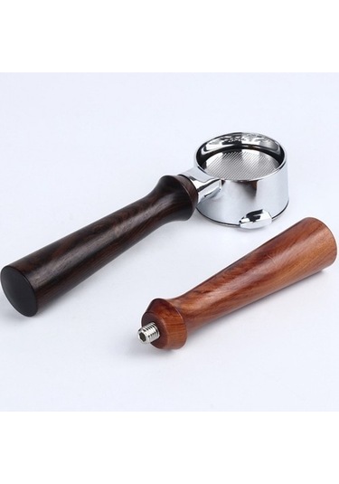 Metabagua M10 Portafilter Kolu Espresso Kahve Makinesi Ahşap Saplı Kahve Makinesi Cafe Araçları Aksesuarları Barista Için, A G84axw Kelebek