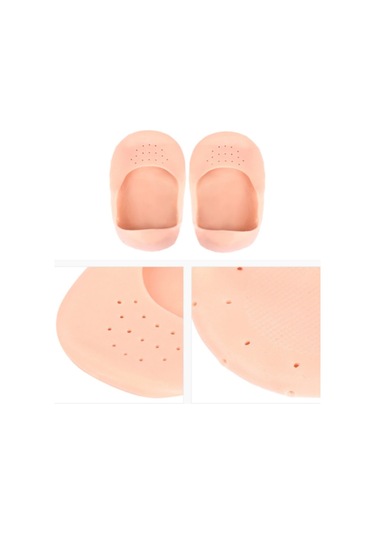 Ayak Topuk Çatlak Çorabı Silikon Patik Ten Rengi Çorap Gömlek