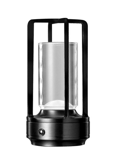 Lumison Kristal Fener Masa Lambası, Lumison Kristal Lamba, Taşınabilir Metal Masa Lambası, 3 Renkli Şarj Edilebilir Kablosuz Led Lamba, %100 Yeni Siyah Diğer