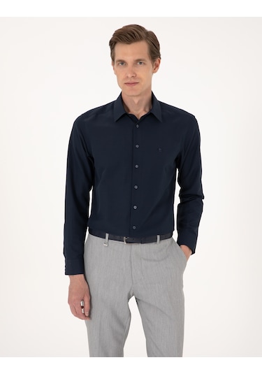 Pierre Cardin Erkek Lacivert Gömlek Basic 50316734-vr033 Lacivert