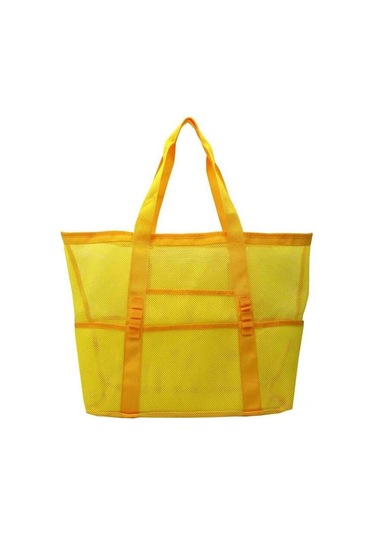 Sarı Yogodlns Yaz Siyah Örgü Tote Çanta Kadınlar Için Dokuma Hollow Plaj Çantası Seyahat Taşınabilir Depolama Çanta Alışveriş Tote Spor Spor Çantaları Sarı