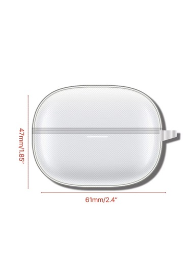 Xiaomi Redmi Buds 5 Pro Uyumlu Soft Silikon Kılıf+kanca Şeffaf