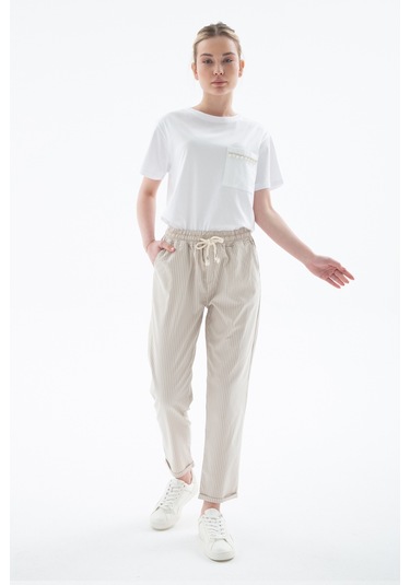 Fashion Friends Bayan Pantolon 25y0344k1 Bej Bej