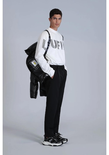 Lufian Erkek Todillo Sweatshirt 112030158 Kırık Beyaz Kırık Beyaz