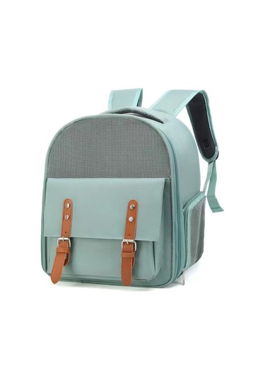 Açık Tasarımlı Seyahat Kedisi Sırt Çantası-b Yeşil
