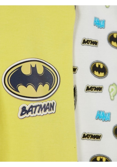 Çimpa Batman 2'li Bebek Pantolonu 20792 Sarı-Ekru