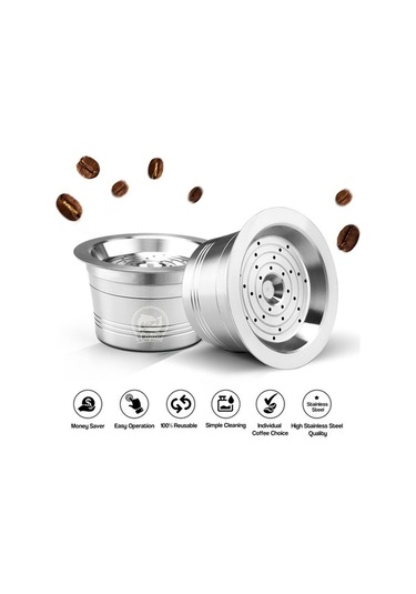 Bloomnest Paslanmaz Çelik Yeniden Kullanılabilir Kahve Kapsülü - Cafissimo Uyumlu Bardak Filtresi