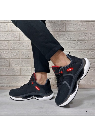 Dunlop 2401 Siyah Fuspetli Air Rahat Taban Erkek Spor Ayakkabı 001