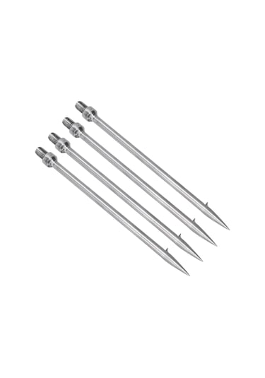 Geeroyoo 4 Adet Tek Dişli Paslanmaz Çelik Balık Mızrağı, Dairesel Tırnaklı, Kaçırmayan, 8mm Uç Parçası İle Uyumlu, Balık-fare- Somon-yılan Balığı İçin, Hafif Ve Taşınabilir Olta Aleti