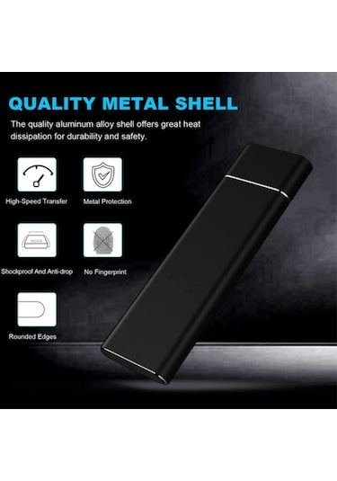 Dofolink 2tb Taşınabilir Ssd Dış Hard Disk - Hızlı Veri Depolama, Sessiz Çalışma, Otomatik Tanıma, Masaüstü/dizüstü/tv Uyumlu