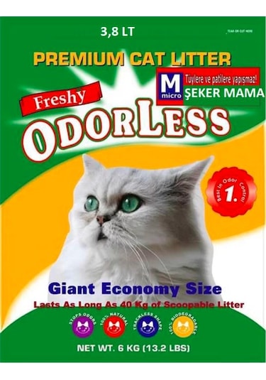 Odorless Micro Kristal Kedi Kumu 3.8 L