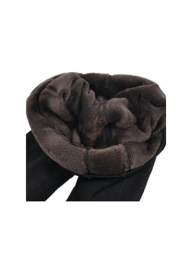 Momslab Kadın Siyah Içi Peluş Taytkarışık L/Xl Siyah