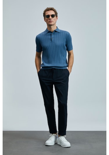 Lufian Glen Smart Erkek Chino Pantolon Slim Fit Lacivert Lacivert 111190336100200 Lacivert