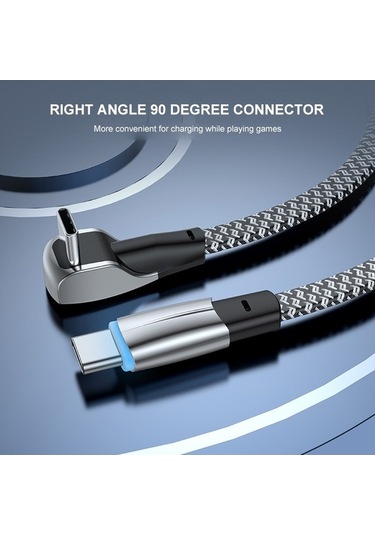 Pazly Enkay 1m 6a 90 Derek C-c Tip Veri Şarj Kablosu 65w Gösterge Işık