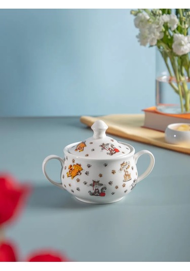 Lefard Porselen Şekerlik "neşe Dolu Arkadaşlar" 500 Ml 171769254 Beyaz