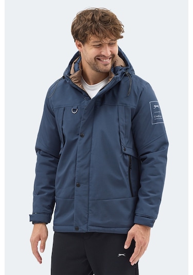 Slazenger Globe Erkek Lacivert Mont & Kaban Lacivert