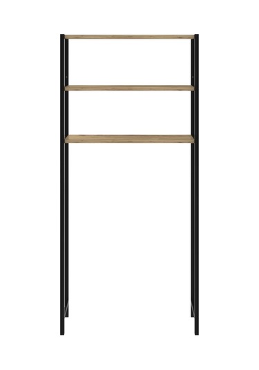 Nova Çamaşır Makinesi Üstü Düzenleyici Raf Banyo Dolabı Rafı Makina Üstü Dolap Raf Ceviz