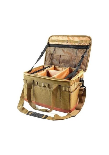 Ebitda Taşınabilir Fermuar Kamp Çantası - Anti-çarpışma Soba Tencere Taşıma Çantası - Renk Haki Haki