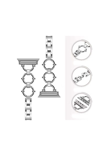 Watch 44mm Uyumlu Krd-56 Metal Zore Kordon-siyah